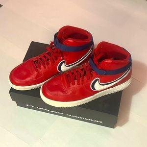 Air Force 1 High 3D Chenille Swoosh Red White Blue - Size 13 Men’s
